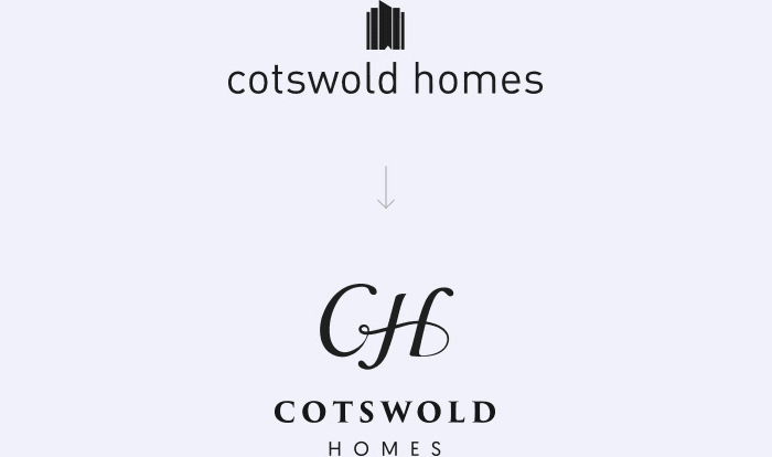 Cotswold Homes old vs new logo