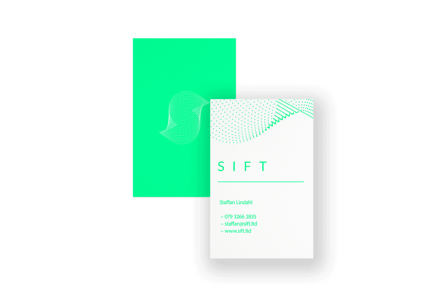 Sift business card design