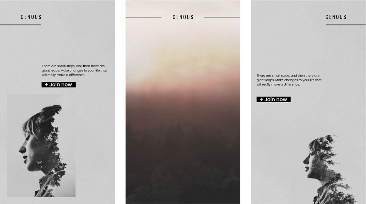 Genous brand mockups