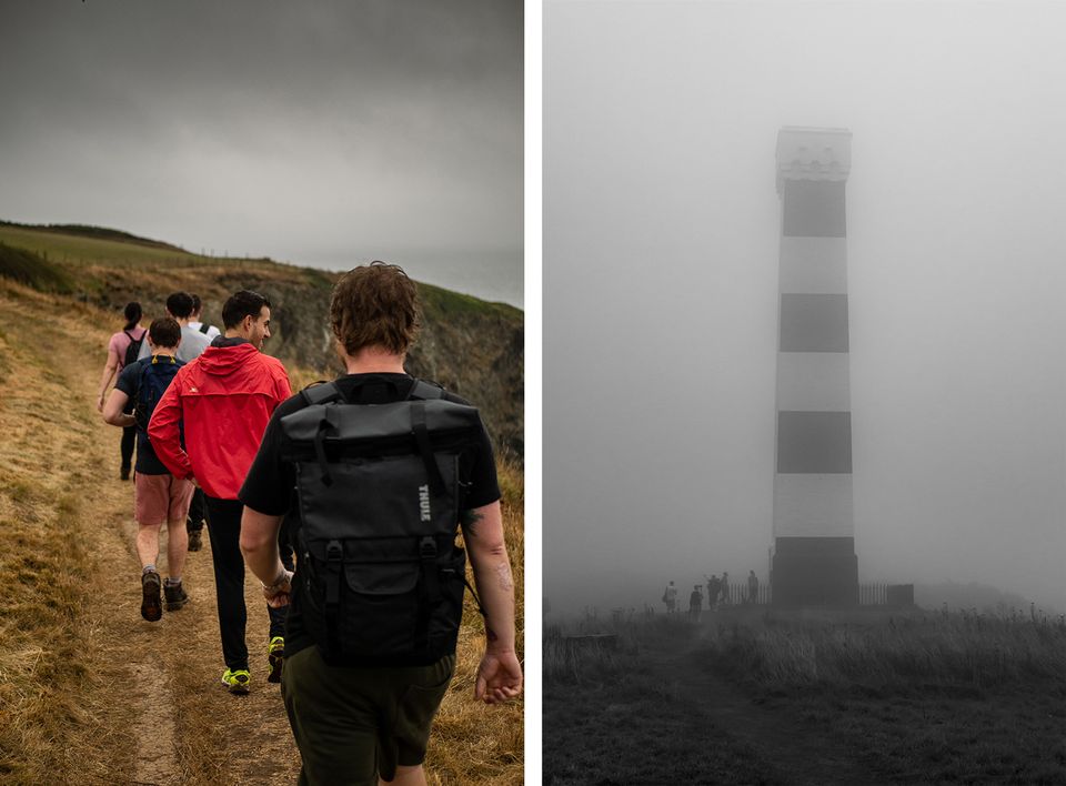 Death march and lighthouse