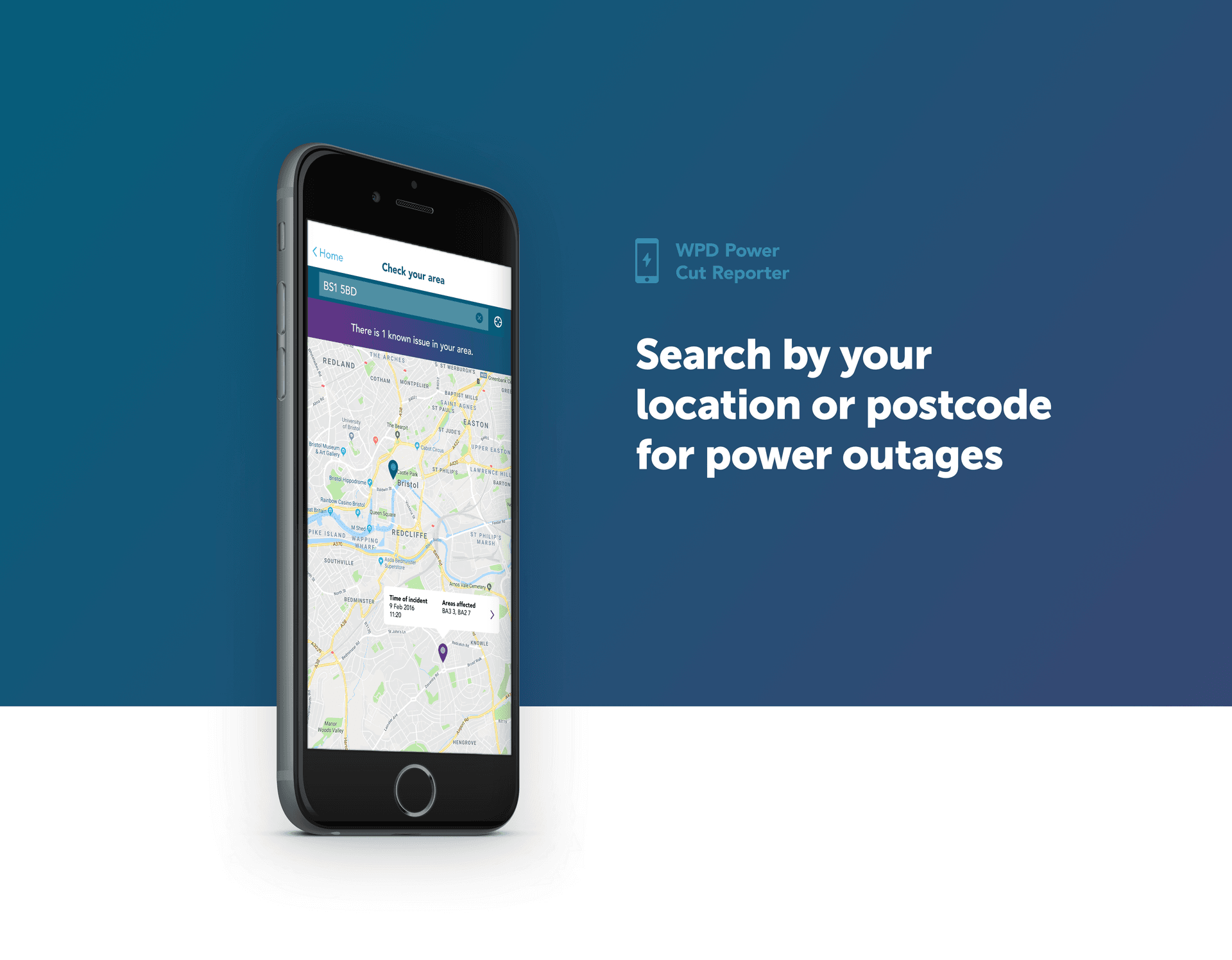 Western Power Distribution Power Cut Reporter app