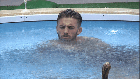 Raining pool GIF