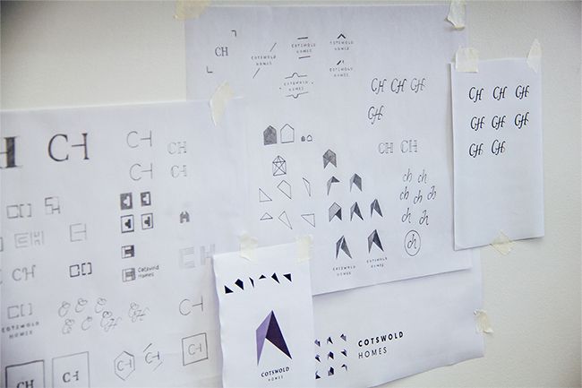 Cotswold Homes logo design process