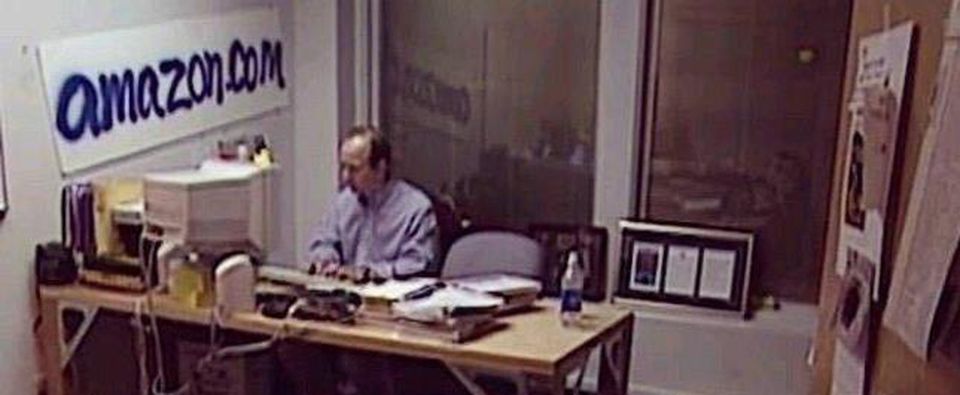 Jeff Bezos Amazon office 1999