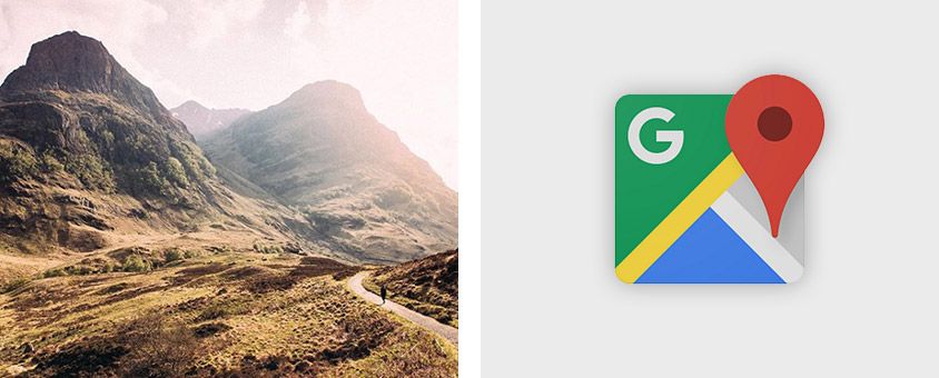 Mountain terrain and Google Maps