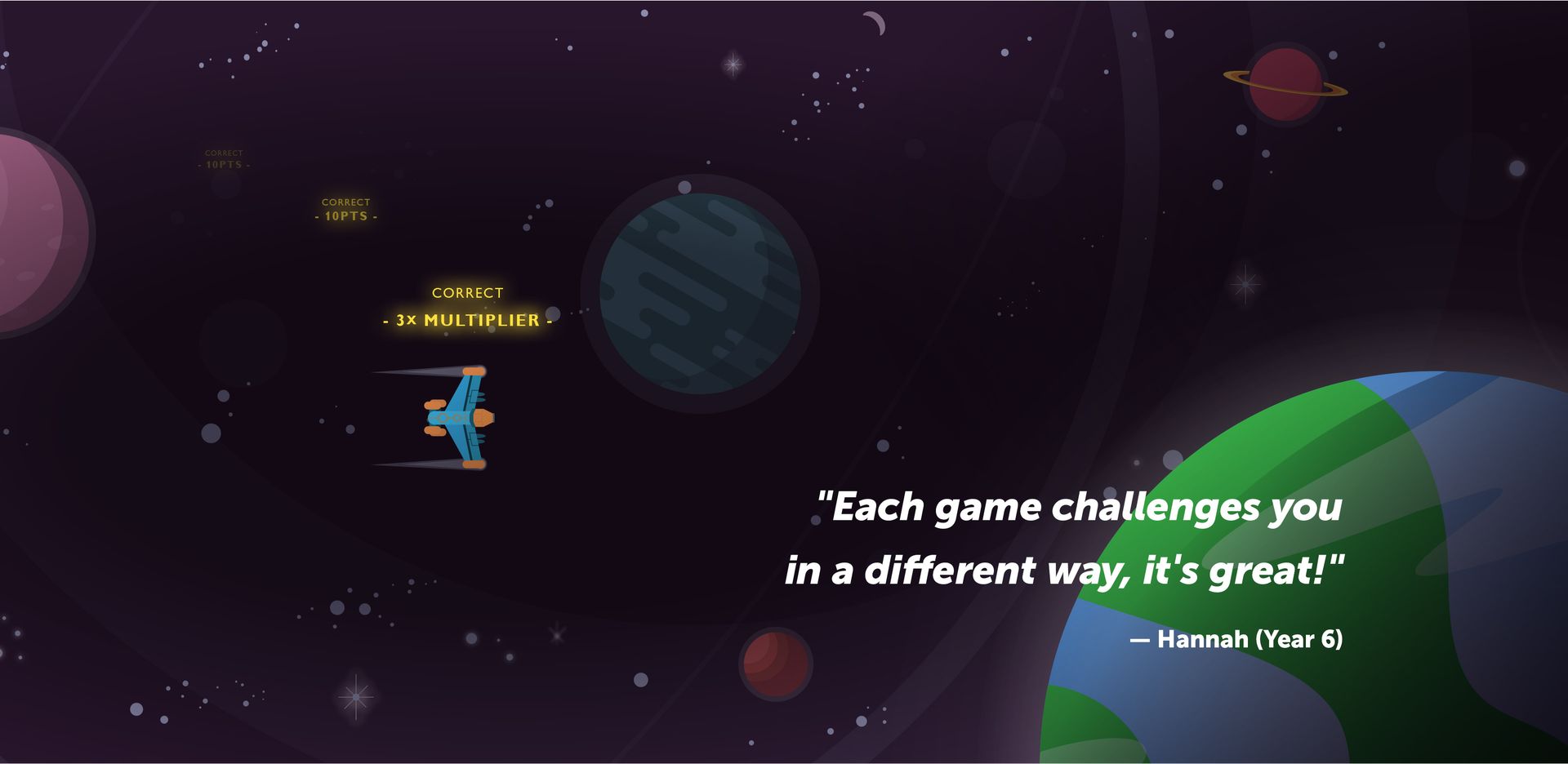 PlanetTeach gamescreen - Spacescape