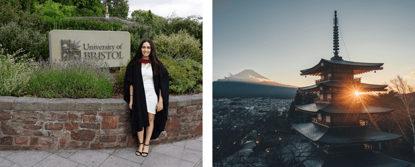 Evridiki graduation and Japan view