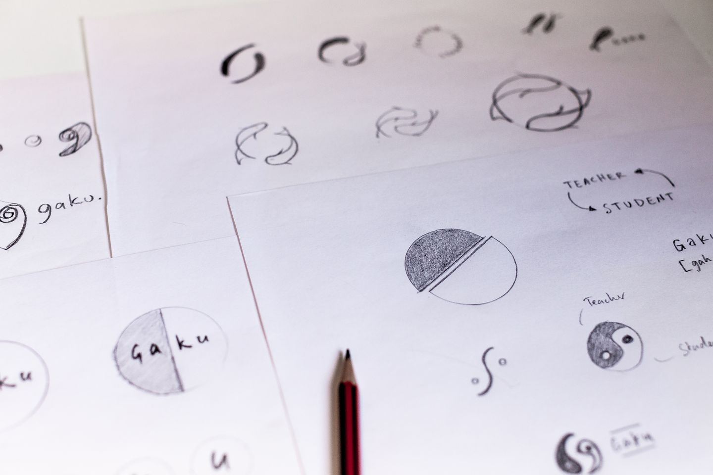 Gaku logo sketches