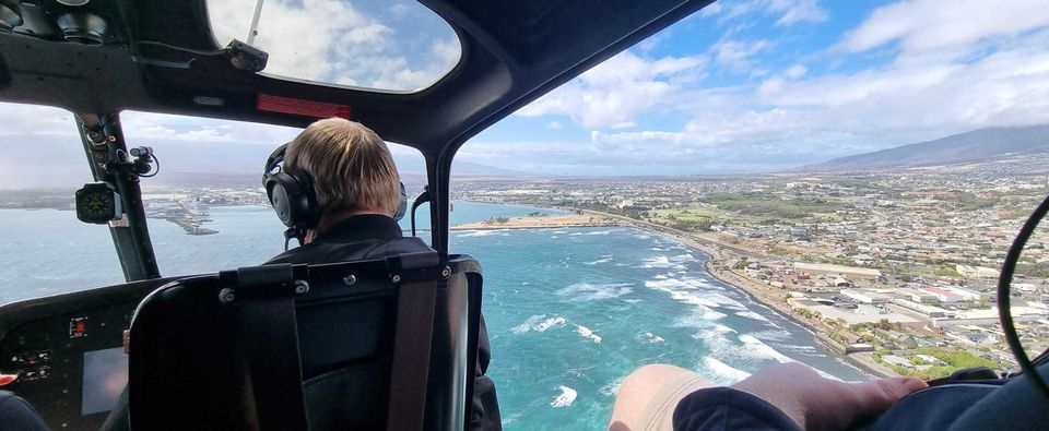 View from helicopter in Hawaii