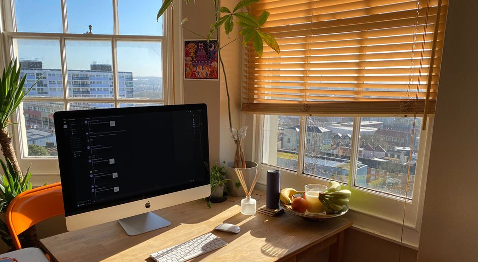 Julian's work from home setup