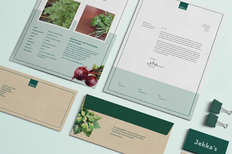 Branded corporate stationary