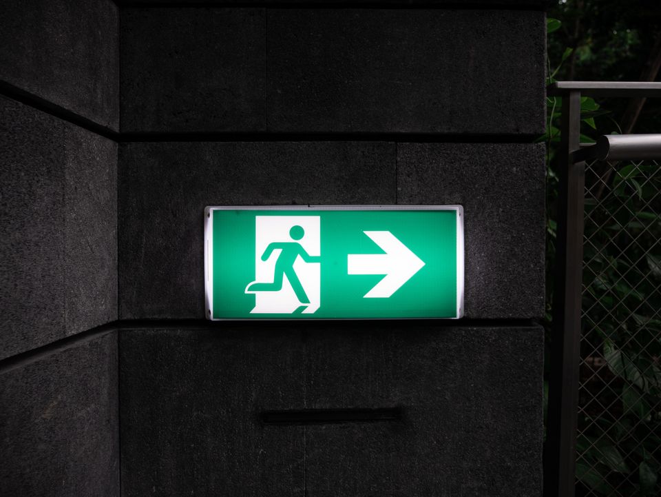 Exit sign