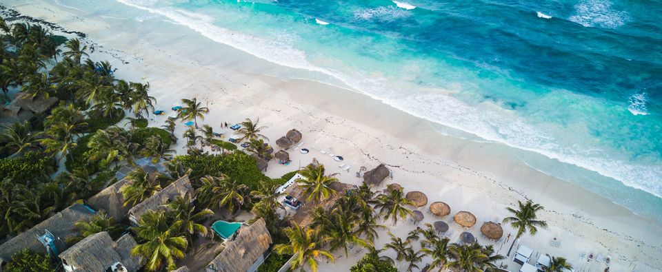 View of Tulum, Mexico