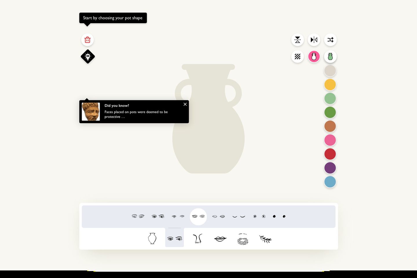 Face pot creator UI kit