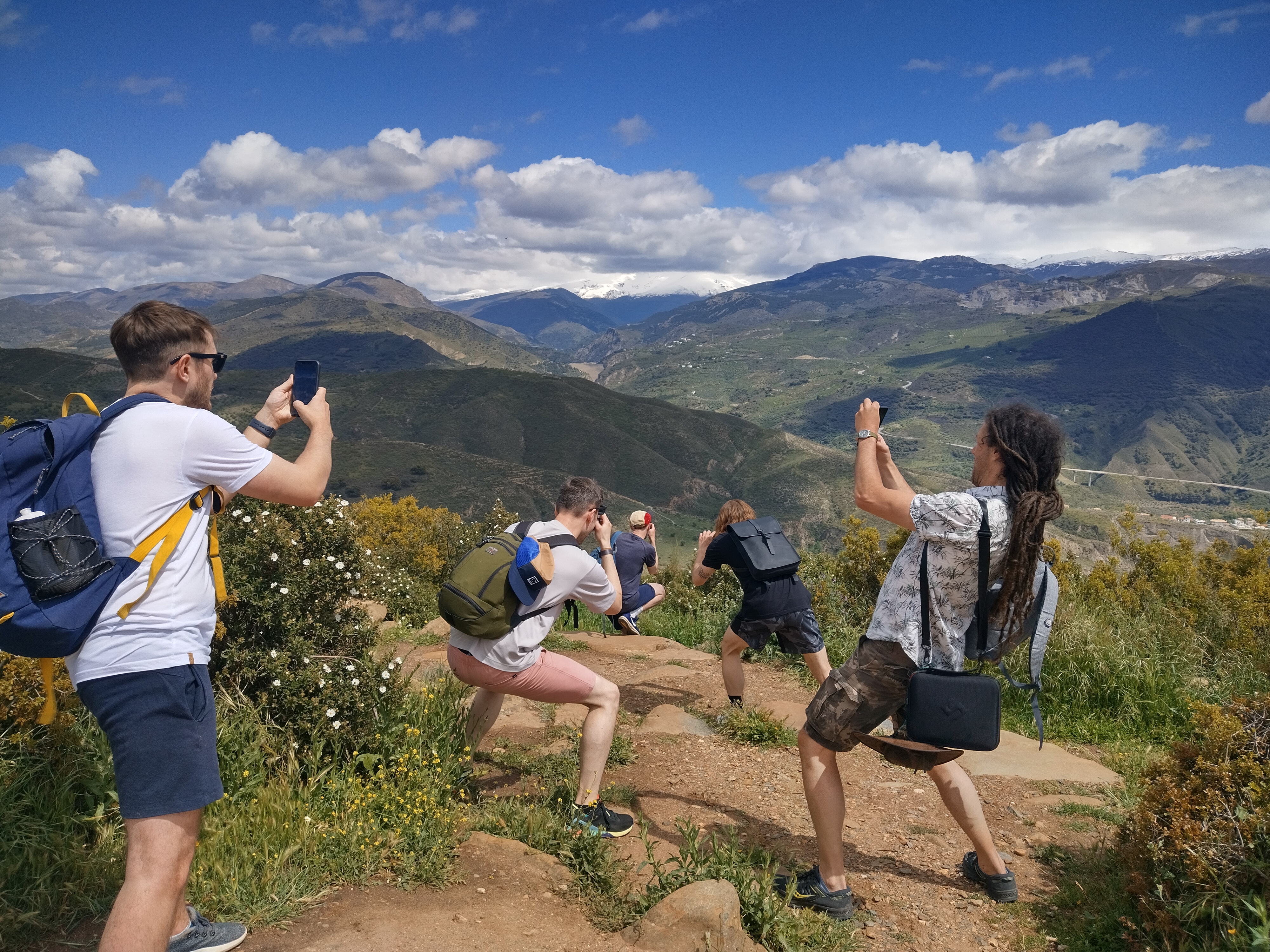 A number of members of the Gravitywell team taking photos of each other