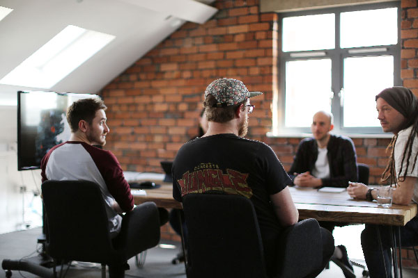 Gravitywell having a internal meeting about an upcoming project